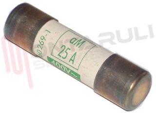 Immagine di FUSIBILE CILINDRICO AM 10,3X38MM 25A 400V SENZA PERCUSSORE