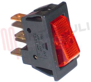 Immagine di INTERRUTTORE UNIPOLARE LUMINOSO ROSSO 10A