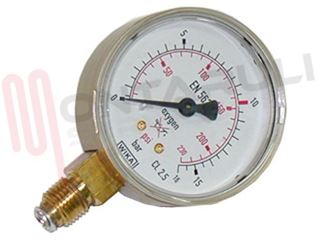 Immagine di MANOMETRO D63 G1/4A 0-16 BAR PER OSSIGENO