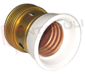 Visualizza i dettagli per PORTALAMPADA E40 OTTONE GHIERA PORCELLANA ALTA GOLIATH Immagine di PORTALAMPADA E40 OTTONE GHIERA PORCELLANA ALTA GOLIATH