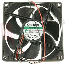 Visualizza i dettagli per VENTOLA ASSIALE 24V DC 1.44W 92X92X25MM. Immagine di VENTOLA ASSIALE 24V DC 1.44W 92X92X25MM.