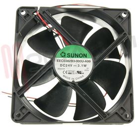 Visualizza i dettagli per VENTOLA ASSIALE 24V DC 120X120X38MM. 3.1W SUNON Immagine di VENTOLA ASSIALE 24V DC 120X120X38MM. 3.1W SUNON