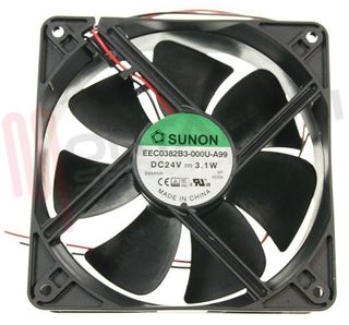 Immagine di VENTOLA ASSIALE 24V DC 120X120X38MM. 3.1W SUNON
