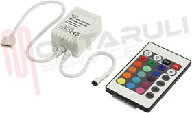 Visualizza i dettagli per CONTROLLER STRISCIA LED RGB 12VDC 6A Immagine di CONTROLLER STRISCIA LED RGB 12VDC 6A