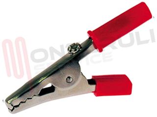 Immagine di PINZA COCCODRILLO ISOLATO CON VITE ROSSO