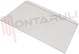 Immagine di RIPIANO IN VETRO CON PROFILO POSTERIORE 480X327MM.