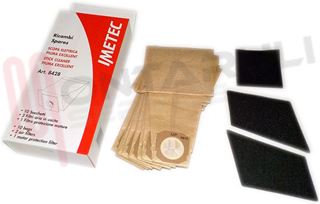 Immagine di SACCHETTI SCOPA IMETEC CF.10PZ. + 3 FILTRI