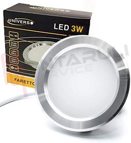 Visualizza i dettagli per FARETTO INCASSO LED 3W 220-240V FISSO 4000K Immagine di FARETTO INCASSO LED 3W 220-240V FISSO 4000K