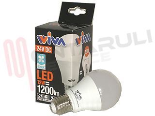 Immagine di LAMPADA GOCCIA SATINATA LED E27 12W 24V DC 4000°K (RESA/83)