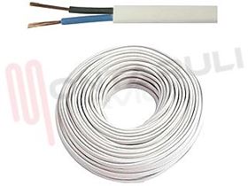 Visualizza i dettagli per CAVO VINILGOMMA PIATTO 2X0,50MMQ BIANCO H03VVH2-F Immagine di CAVO VINILGOMMA PIATTO 2X0,50MMQ BIANCO H03VVH2-F