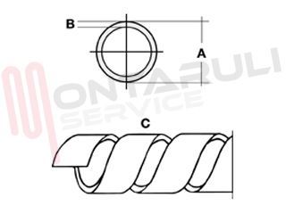 Immagine di SPIRALINA RAGGRUPPA CAVI PA3 D.8X10MM ANTIFIAMMA BIANCA