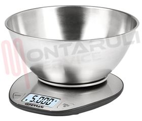Visualizza i dettagli per BILANCIA CUCINA ELETTRONICA INOX 5KG. Immagine di BILANCIA CUCINA ELETTRONICA INOX 5KG.