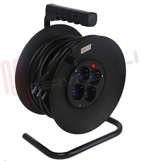 Immagine di AVVOLGICAVO 3X1,5MMQ 50MT. 2P 16A BIVAL/SCHUKO C/PROT. 'PRO'