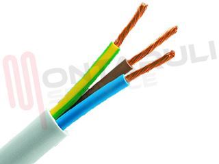 Immagine di CAVO VINILGOMMA 3X0,75MMQ BIANCO H05VV-F TONDO