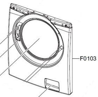 Immagine di FACCIATA FRONTALE SMALTATA BIANCA WF8120SXW/X