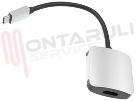 Visualizza i dettagli per ADATTATORE CAVO HDMI PRESA / USB-C SPINA L=120MM. Immagine di ADATTATORE CAVO HDMI PRESA / USB-C SPINA L=120MM.