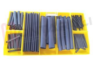 Immagine di GUAINE TERMORESTRINGENTI NERA KIT 127PZ.