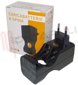 Visualizza i dettagli per CARICABATTERIA PER 2 AA O 4 AAA STILO E MINISTILO A SPINA Immagine di CARICABATTERIA PER 2 AA O 4 AAA STILO E MINISTILO A SPINA