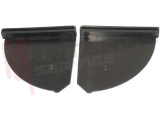 Immagine di GUIDE SUPPORTI VETRO FRONTALE CAPPA DX+SX NERI