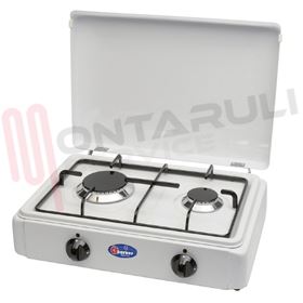 Visualizza i dettagli per FORNELLO 2 FUOCHI GRIGLIA PIATTINA E PIANO ESTR. VALV. GPL Immagine di FORNELLO 2 FUOCHI GRIGLIA PIATTINA E PIANO ESTR. VALV. GPL