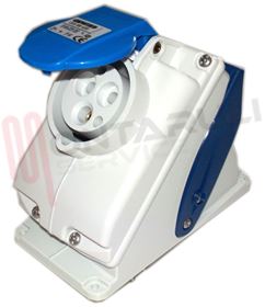 Visualizza i dettagli per PRESA INTERB. FISSE 2P+T 16A 220V SBF IP44 Immagine di PRESA INTERB. FISSE 2P+T 16A 220V SBF IP44