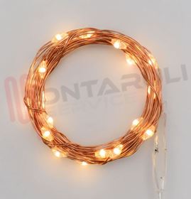 Visualizza i dettagli per CATENA LUMINOSA 20 MICROLED LUCE CLASSIC 1,9MT BATT.NON INCL Immagine di CATENA LUMINOSA 20 MICROLED LUCE CLASSIC 1,9MT BATT.NON INCL