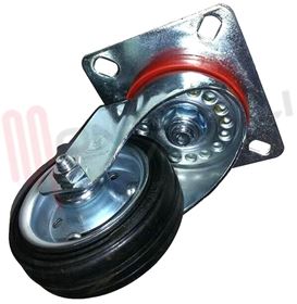 Visualizza i dettagli per RUOTA CON SNODO GIREVOLE PER CARRELLI AVO 80X25-50 Immagine di RUOTA CON SNODO GIREVOLE PER CARRELLI AVO 80X25-50