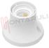 Immagine di PORTALAMPADA E27 BASE DRITTA PLASTICA BIANCO