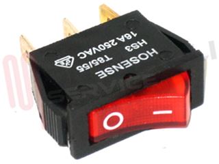 Immagine di INTERRUTTORE UNIPOLARE LUMINOSO ROSSO 16A