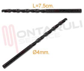 Visualizza i dettagli per PUNTA PER METALLO HSS-G DIN 338 Ø 4,0 L 75 MM. Immagine di PUNTA PER METALLO HSS-G DIN 338 Ø 4,0 L 75 MM.