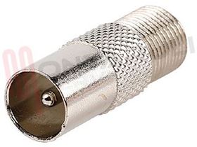 Visualizza i dettagli per CONNETTORE MASCHIO ANTENNA - FEMMINA SAT. F Immagine di CONNETTORE MASCHIO ANTENNA - FEMMINA SAT. F