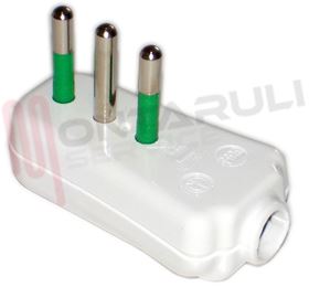 Visualizza i dettagli per SPINA PIATTA A PIPA 10A 2P+T BIANCA RIBASSATA Immagine di SPINA PIATTA A PIPA 10A 2P+T BIANCA RIBASSATA