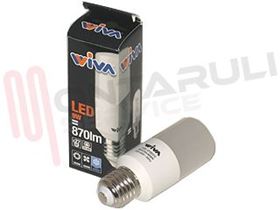 Visualizza i dettagli per LAMPADA TUBOLARE LED E27 9W 230V 6000°K 870LM OPALE Immagine di LAMPADA TUBOLARE LED E27 9W 230V 6000°K 870LM OPALE