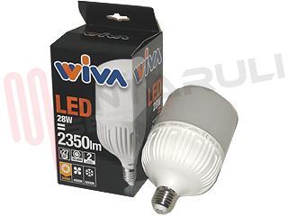 Immagine di LAMPADA TUBOLARE LED E27 28W 230V 3000°K (RESA/145) HI-POWER