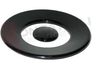 Immagine di PIATTELLO SMALTATO CORONA + CENTRALE D.132MM. LUCIDO