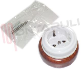 Immagine di PRESA SCHUKO 10-16A 250V DA PARETE IMQ SERIE IDEAL