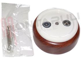 Visualizza i dettagli per PRESA TV SAT/FM SEMPLICE PER IMPIANTI A CASCATA DA PARETE Immagine di PRESA TV SAT/FM SEMPLICE PER IMPIANTI A CASCATA DA PARETE