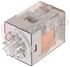 Immagine di RELE' 2 SCAMBI 10A 24VAC UNDECAL C/TAST.+IND. MECC. FINDER