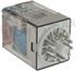 Immagine di RELE' 3 SCAMBI 10A 24V DC C/TASTO+IND. MECC. FINDER