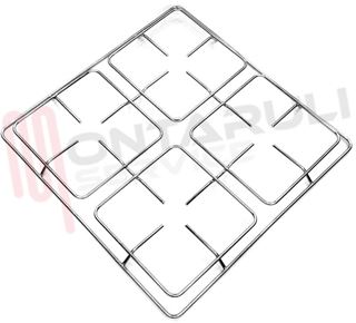 Immagine di GRIGLIA 4 FUOCHI FILO 469X460MM. CROMATO SALVARANI