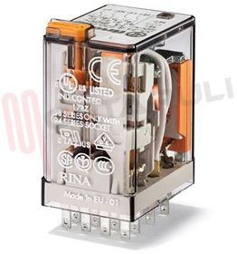 Visualizza i dettagli per MINIRELE' 4 SCAMBI 7A 12VAC C/TASTO PROVA + LED Immagine di MINIRELE' 4 SCAMBI 7A 12VAC C/TASTO PROVA + LED