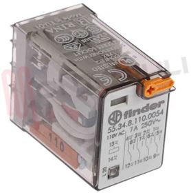 Visualizza i dettagli per MINIRELE' 4 SCAMBI 7A 110VAC C/TASTO PROVA+LED+IND. FINDER Immagine di MINIRELE' 4 SCAMBI 7A 110VAC C/TASTO PROVA+LED+IND. FINDER