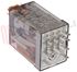 Immagine di MINIRELE' 4 SCAMBI 7A 110VAC C/TASTO PROVA+LED+IND. FINDER