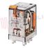 Immagine di MINIRELE' 2 SCAMBI 10A 24VAC C/TASTO PROVA+LED+IND. MECC.