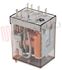 Immagine di MINIRELE' 2 SCAMBI 10A 24VAC C/TASTO PROVA+LED+IND. MECC.