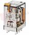 Immagine di MINIRELE' 2 SCAMBI 10A 12VAC C/TASTO PROVA+LED+IND. MECC.