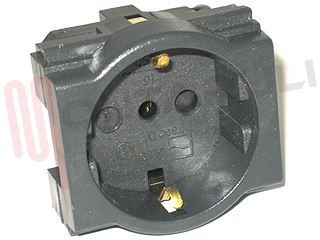 Immagine di PRESA 2P+T 10/16A SCHUKO 250V GR.2.1 UNEL SERIE LIVING