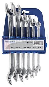 Visualizza i dettagli per SET CHIAVI FISSE A DUE BOCCHE 6PZ. Immagine di SET CHIAVI FISSE A DUE BOCCHE 6PZ.