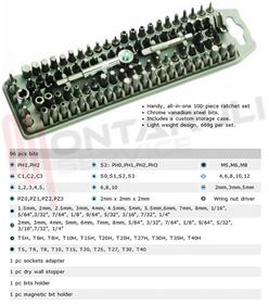 Visualizza i dettagli per SET INSERTI 100 PEZZI Immagine di SET INSERTI 100 PEZZI
