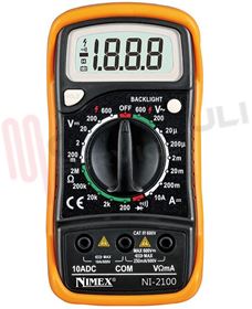 Visualizza i dettagli per MULTIMETRO DIGITALE 09/07800-00 MOD. NI-200 ELCART Immagine di MULTIMETRO DIGITALE 09/07800-00 MOD. NI-200 ELCART